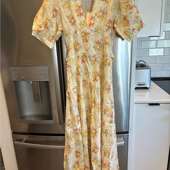 BNWT Doen Wisteria Dress in Orchard Botanical Print - Picture 2 of 6